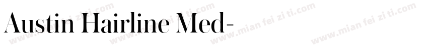 Austin Hairline Med字体转换